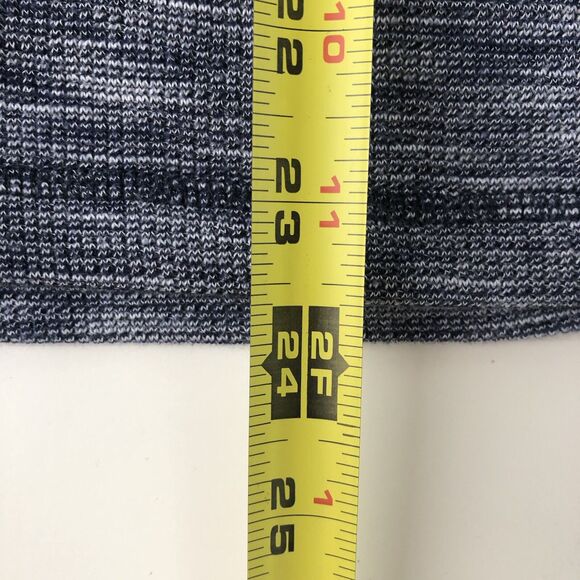 Faded Glory Women’s Waffle Knit Long Sleeve Shirt Heather Blue Size Small - Picture 7 of 13